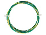 20 Gauge Multi Color Wire in Yellow/Silver Tone/Turquoise Color Appx 25ft Total