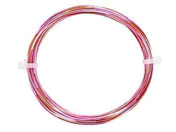 Picture of 20 Gauge Multi Color Wire in Fuchsia/Orange/Silver Tone Color Appx 25ft Total