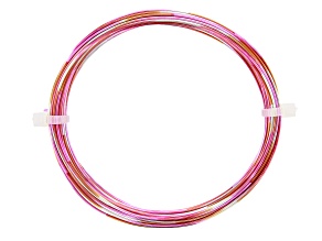 20 Gauge Multi Color Wire in Fuchsia/Orange/Silver Tone Color Appx 25ft Total