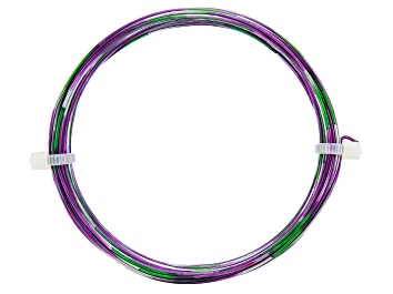 Picture of 20 Gauge Multi Color Wire in Grape/Green/Grey Color Appx 25ft Total