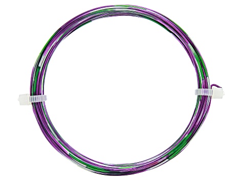 20 Gauge Multi Color Wire in Grape/Green/Grey Color Appx 25ft Total