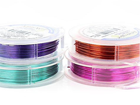 Beginning Wire Wrapping Booklet And 20 Gauge Wire Kit In Four Colors 100ft Total Jskit0970 Jtv Com