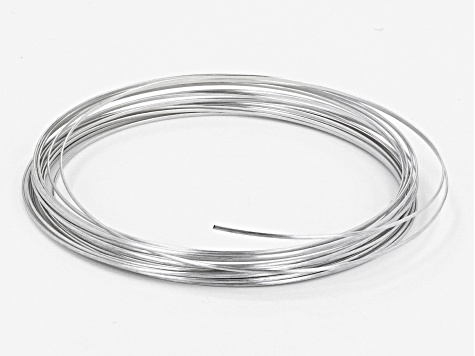 21 Gauge HALF ROUND SILVER Silver Plated Wire Tarnish Resistant