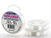 SuppleMax Extra Soft and Supple Nylon Bead Stringing Clear Illusion Cord in 3 Sizes Appx 900 Meters