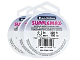 SuppleMax Extra Soft and Supple Nylon Bead Stringing Clear Illusion Cord in 3 Sizes Appx 900 Meters