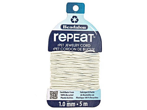 RePEaT 100% Recycled Plastic Bottle Braided Cord Appx 1mm in 5 Colors Appx 25M Total