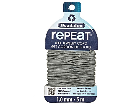 RePEaT 100% Recycled Plastic Bottle Braided Cord Appx 1mm in 5 Colors Appx 25M Total