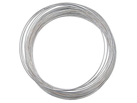 Bracelet Memory Wire 3 Ounces Total in Silver Tone in 3 sizes with End Caps & Glue