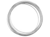 Bracelet Memory Wire 3 Ounces Total in Silver Tone in 3 sizes with End Caps & Glue