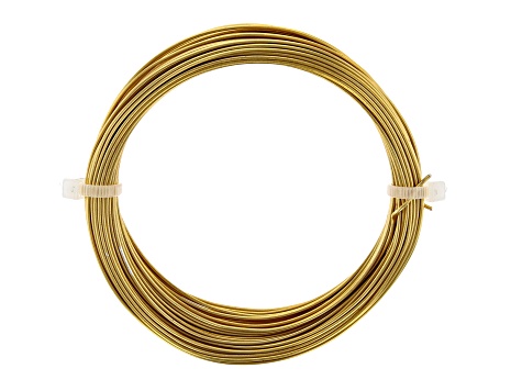 Satin Gold Color Wire in 20 Gauge, 22 Gauge, and 24 Gauge Appx 22 Meters Total