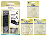 Wire Bending Tool with 12 Gauge, 14 Gauge, and 16 Gauge Silver Tone Round Wire Appx 30ft