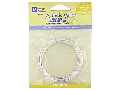 Wire Bending Tool with 12 Gauge, 14 Gauge, and 16 Gauge Silver Tone Round Wire Appx 30ft