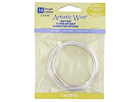 Wire Bending Tool with 12 Gauge, 14 Gauge, and 16 Gauge Silver Tone Round Wire Appx 30ft
