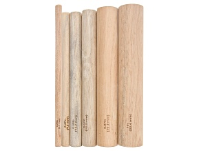 Wooden Mandrel Set of 6 Appx 1/4" - 1" in Diameter Appx 5.5" in length