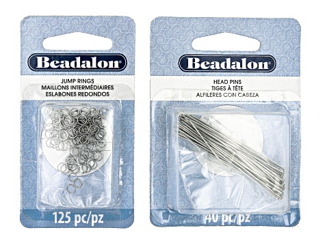 Stainless Steel Findings, Chain, and Wire Supply Kit Appx 460 Pieces Total