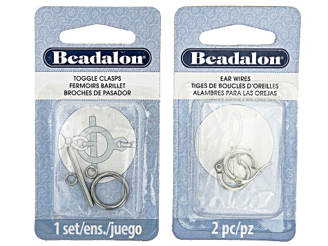 Stainless Steel Findings, Chain, and Wire Supply Kit Appx 460 Pieces Total