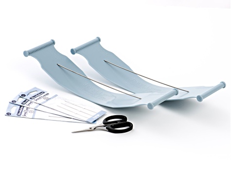 Jewel Loom Starter Kit Includes 2 Looms, Designer Beading Scissors, and  Jewel Loom Needles Set of 18 - JSKIT1032
