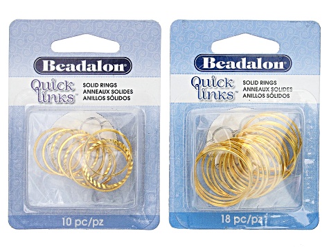Quick Links Component Kit in Assorted Shapes in Silver Tone and Gold Tone Appx 542 Pieces Total