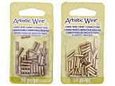 Artistic Wire Assortment in 12G, 14G, 16G, and 20G with Crimp Connectors Appx 200 Pieces Total