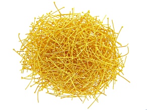 Ball Headpins in Gold Tone Appx 0.7mm in diameter Appx 50mm in length Appx 1,000 Pieces