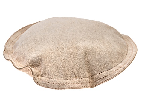 7" Round Leather Sandbag - Great For Stamping, Chasing, And Forming