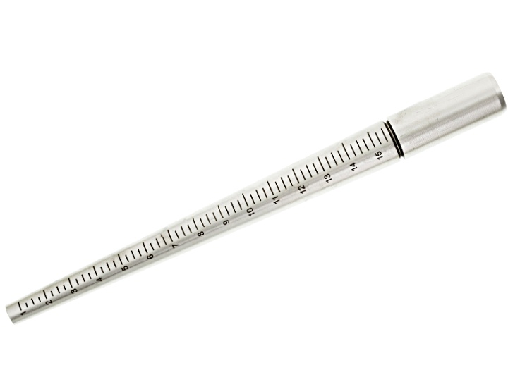 Steel Ring Mandrel Polished Chrome 11.5 Inch Sizes 1 to 15 for Jewelry  Making and Sizing