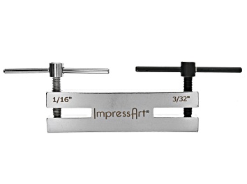 Picture of Impress Art® Small 2-Hole Screw Down Punch - Makes 1.6mm and 2.4mm Holes