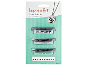 Impress Art® Crystal Setter Stamping Kit with Stamps and Assorted Loose Crystals in Assorted Sizes