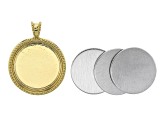 Impress Art® Large Artisan Circle Bezel Blank Kit in Silver Tone and Gold Tone