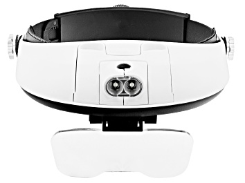 Picture of LED Headband Illuminating Magnifier with 5 Magnifying Plates and Removable LED Lamp
