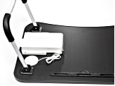 Portable Table Laptop Stand with USB Charge Port appx 23.5x15.5x11in in Black