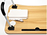 Portable Table Laptop Stand with USB Charge Port appx 23.5x15.5x11in in Wood