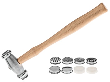 Picture of Texturing Hammer with 2 Heads and 10 Varying Inserts