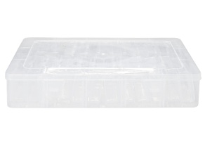 Clear Organization Box with 24 Removable Boxes