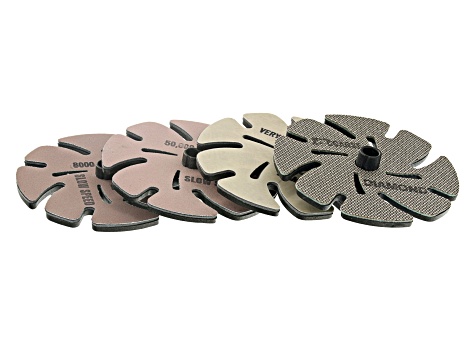 Jooltool ™ 4" Lapidary Add-On Kit includes 7 styles of discs with instructions.