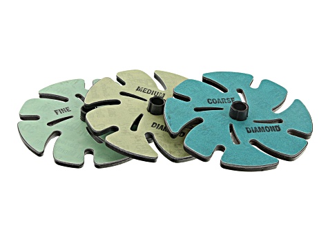 Jooltool ™ 4" Lapidary Add-On Kit includes 7 styles of discs with instructions.