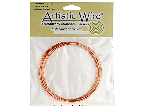 Artistic Wire 14 Gauge Soft Permanently Bare Copper Wire 10 Feet