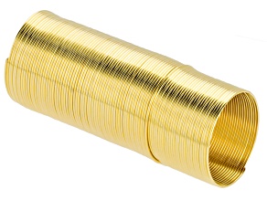 Gold Tone Memory Wire Ring, .655mm Diameter Wire, .50 Ounce Spool