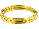 Gold Tone Memory Wire Large Bracelet, Approx .655mm Diameter Wire, .50 Ounce Spool