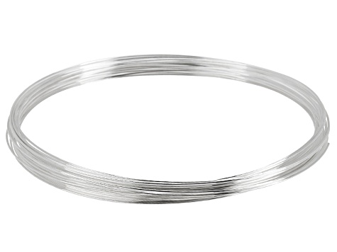 Silver Tone Memory Wire Necklace, Approximately .62mm Diameter Wire, .50 Ounce Spool