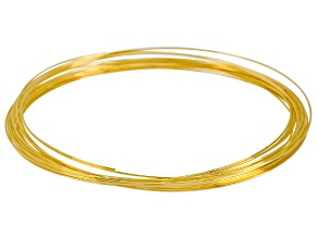 Gold Tone Memory Wire Necklace, Approximately .62mm Diameter Wire, .50 Ounce Spool