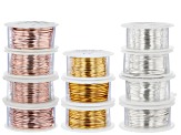 Wire Kit Includes Non-Tarnish Silver, Non-Tarnish Gold and Rose Gold Tones in 18, 20, 24, 28 Gauge