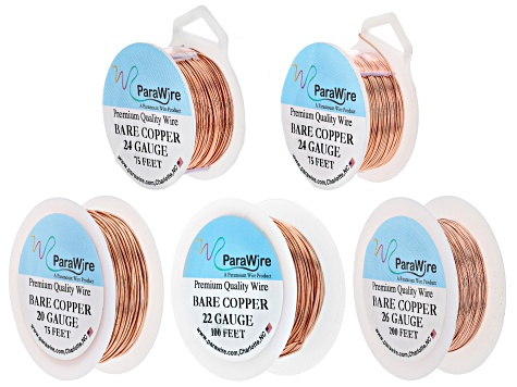 Bare Copper Wire in 20, 22, 24, and 26 Gauge Total of appx 525 Feet