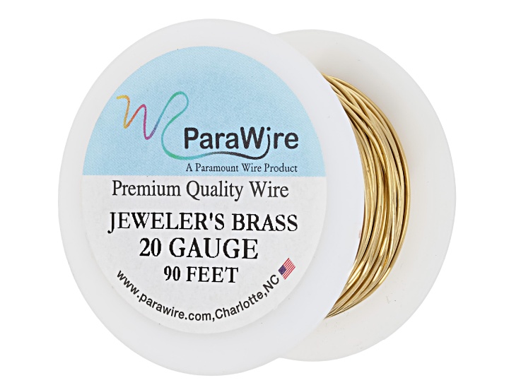 Jeweler's Brass 20 Gauge Wire Spool Total of 90 Feet