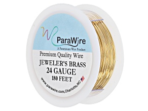 Jeweler's Brass 24 Gauge Wire Spool Total of 180 Feet