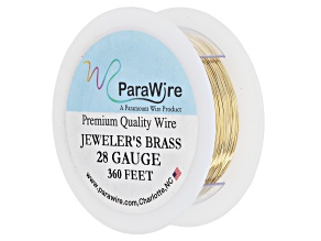 Jeweler's Brass 28 Gauge Wire Spool Total of 360 Feet