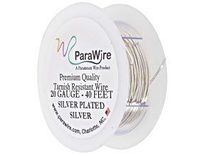 Silver Plated 20 Gauge Wire Spool Total of 40 Feet