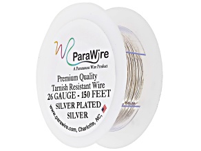Silver Plated 26 Gauge Wire Spool Total of 150 Feet