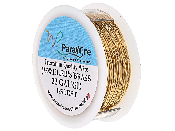 Jeweler's Brass 22 Gauge Wire Spool Total of 125 Feet