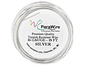 Silver Plated 16 Gauge Wire Spool Total of 15 Feet